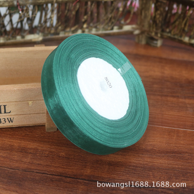 2,5 cm cinta de nieve al por mayor regalo flor hornear decoración cinta hecha a mano DIY cinta decoración de la boda multicolor