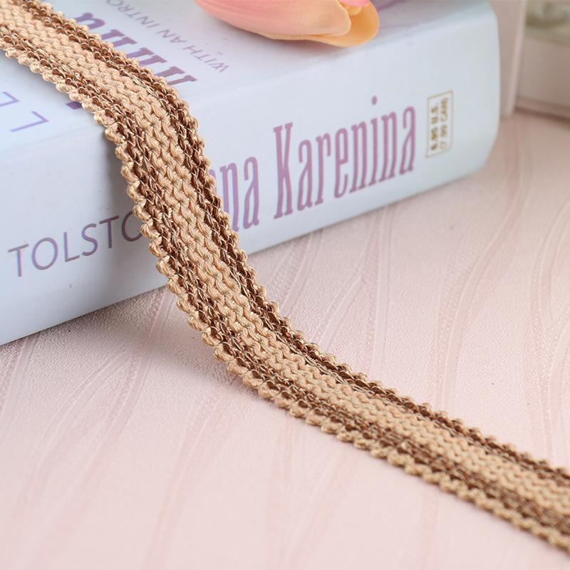 厂家直销 简约涤纶丝编织窗帘花边服饰花边窗帘辅料窗饰批发特价