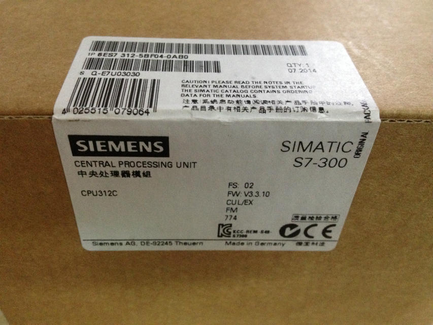 CPU312Cԭװ��ƷS7-300������6ES7 312 6ES7312-5BF04-0AB0/5BFO4