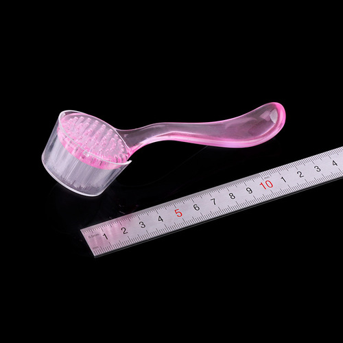 Manicure round head nail brush with cover Manicure long handle dust cleaning brush Manicure tool nail brush wholesale