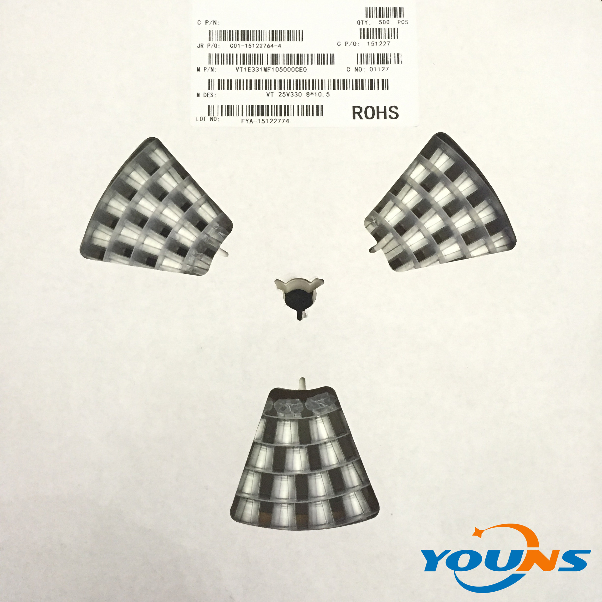 贴片铝电解电容 25V330UF 8*10.5MM 贴片电容 8X10.5MM 厂家直供