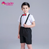 Dress, school flower boy costume, children's black suit, trousers, overall