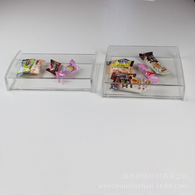 定做果盘收纳盒干果盒亚克力透明零食盒糖果盒带盖储物盒