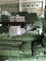 Direct sale from Guangdong manufacturer: 100*150 green woven bag, snake skin bag, express logistics bag, plastic woven bag