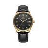 Mechanical waterproof mechanical watch, quartz fashionable belt, men's watch, simple and elegant design, wholesale