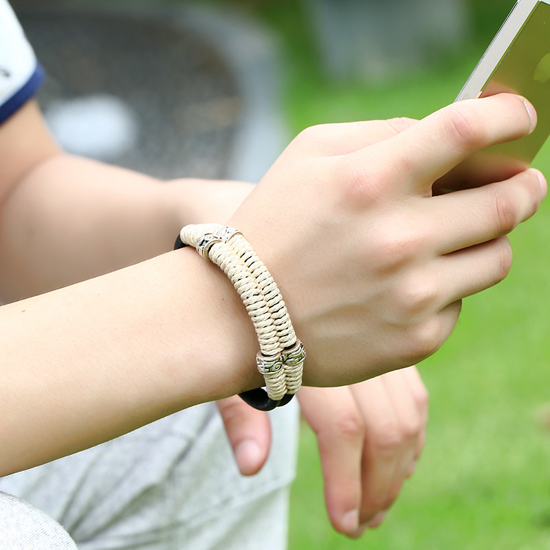 Vintage Hand Woven Cowhide Bracelet New Jewelry Wholesale