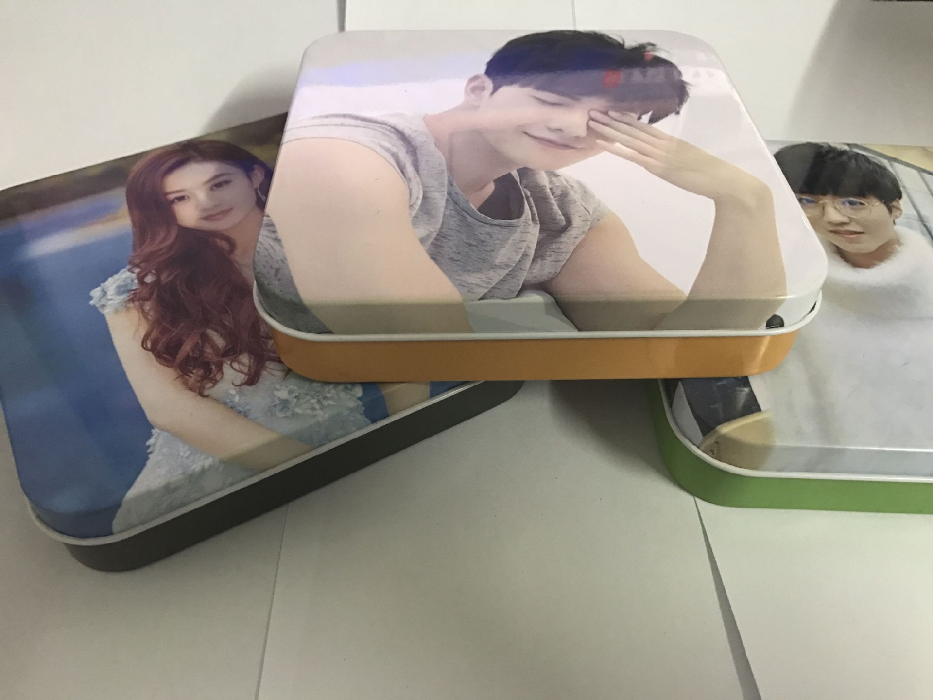 新款 方形马口铁首饰收纳盒 明星包装盒铁盒 金属盒