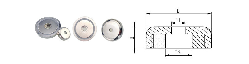 磁性吸力件 磁性挂钩 magnet hook & p