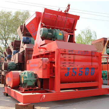 JS500双卧轴混凝土搅拌机 强制式混凝土搅拌机