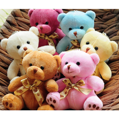 [new pattern]pinkycolor Teddy Bear Plush Toys 10cm Gift ideas gift Doll machine Doll