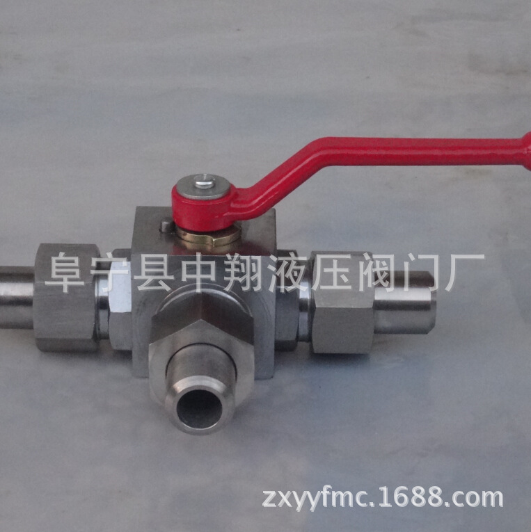 不锈钢液压三通球阀.ZYQ3L-32NG.高压焊接三通换向阀.ZXYY3L中翔
