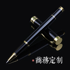 Black gel pen business gift metal signature pen customization advertising gift water pen logo ballpoint pen batch