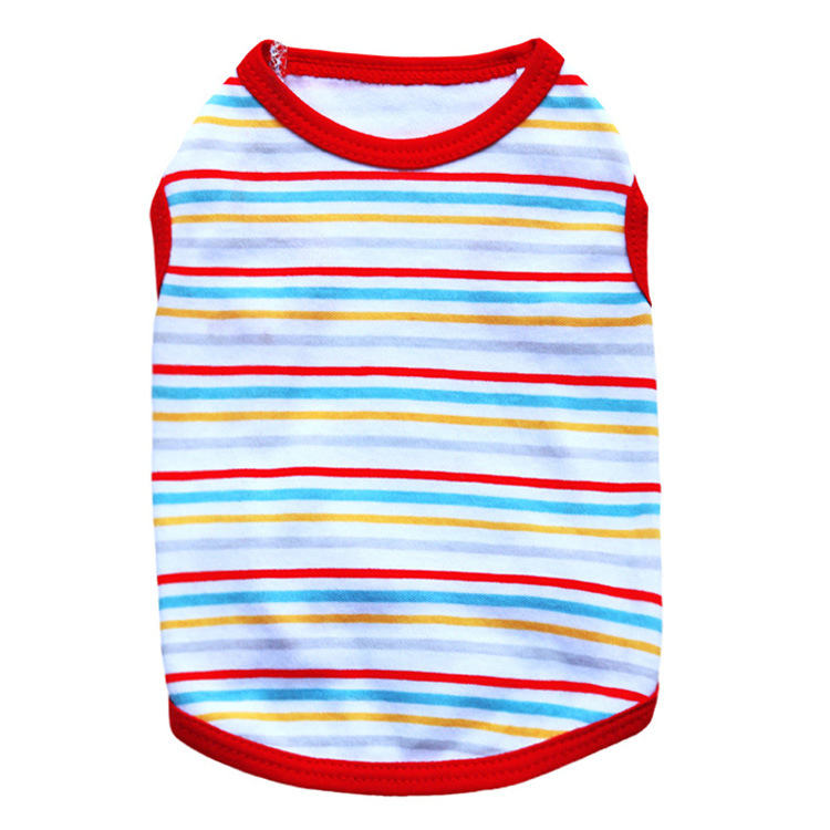 寵物服裝 狗狗衣服背心棉毛DIY海軍衫小型犬寵物背心  春夏款