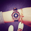 Double-sided retro fashionable men's watch suitable for men and women, Korean style, simple and elegant design