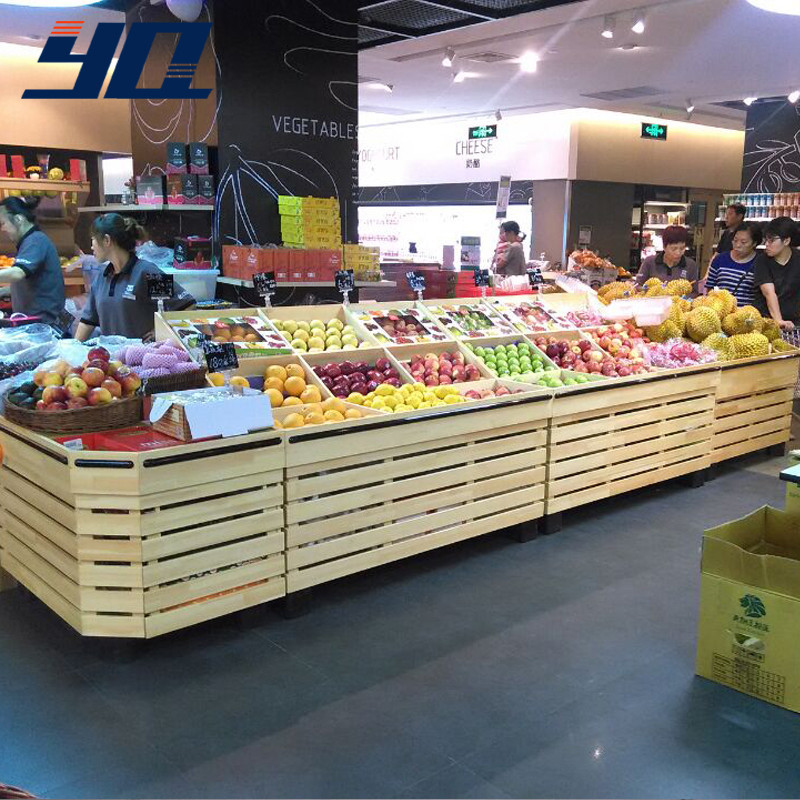 媛琪定做水果货架 木质蔬菜货架 超市货架 木质货架 货柜 展架63