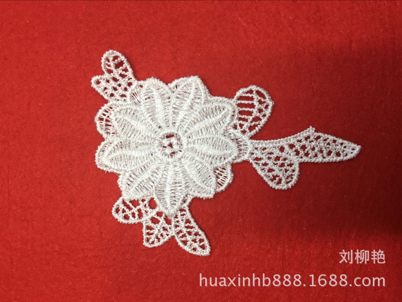 涤光丝口袋花童装装饰花涤光丝袖口裤脚花 婚纱双层贴花 厂家直销