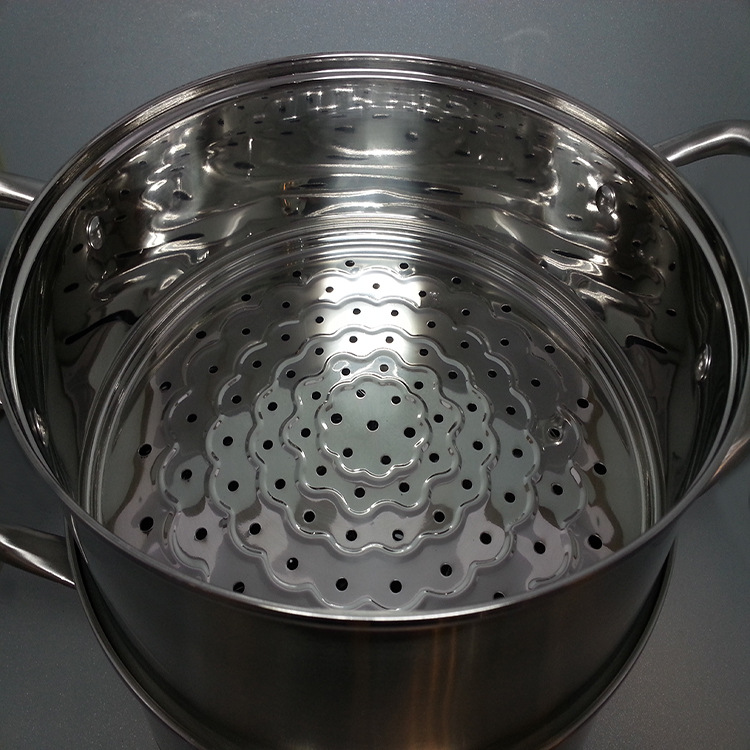The manufacturer's stainless steel double-layer steamer with a double bottom is a high-end multi-functional gift steamer for household use detail image 10