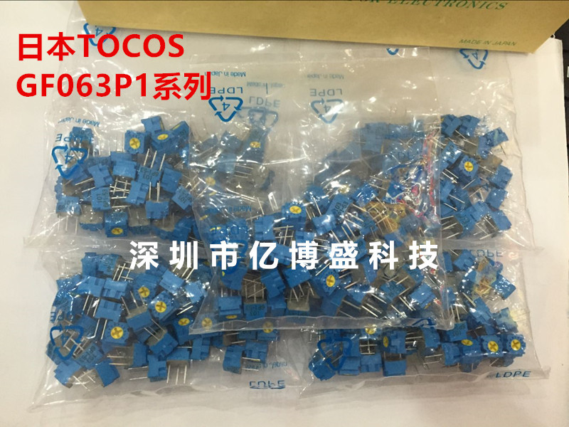 100%原装日本TOCOS单圈精密可调电阻GF063P1B504K电位器500K现货