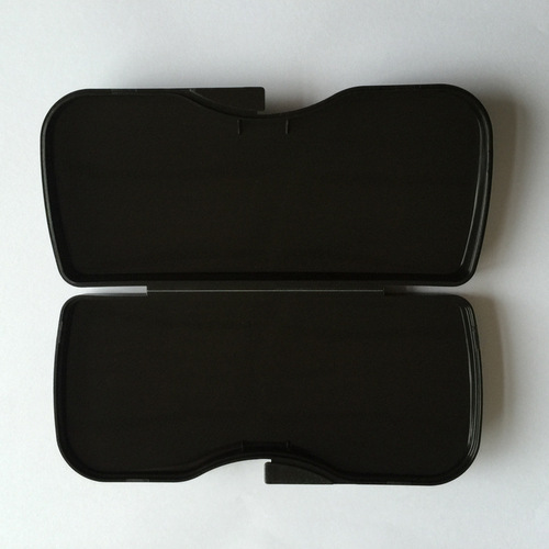 New plastic case for clip-on glasses, white transparent sandblasted lens case for nearsighted clip-on sunglasses, wholesale, dropshipping one piece