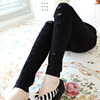 South Korea fashion small jeans hole black white jeans