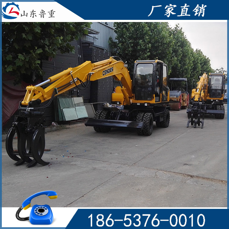 济宁生产加装卷扬机抓木机 木材夹抱机