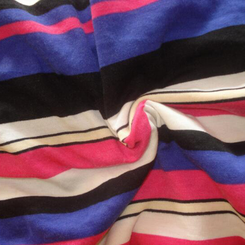 厂家直销全棉色织布 批发定制色织大循环棉氨纶布 氨纶面料