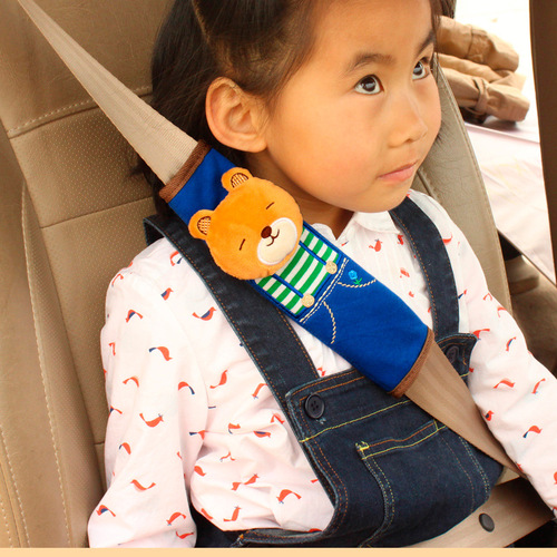 Car Cartoon Safety Belt Shoulder Cover Baby Anti-Strangulation Cute 3D Animal Child Car Seat Belt Protector