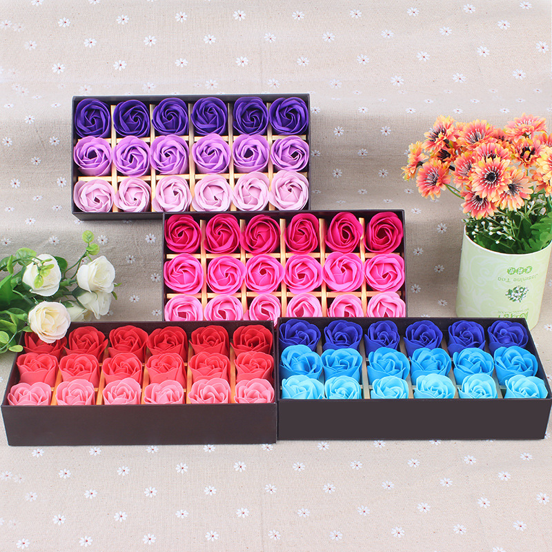 18 Roses Soap Flower Gift Box Valentine's Day Gift Creative Festival Gift display picture 7