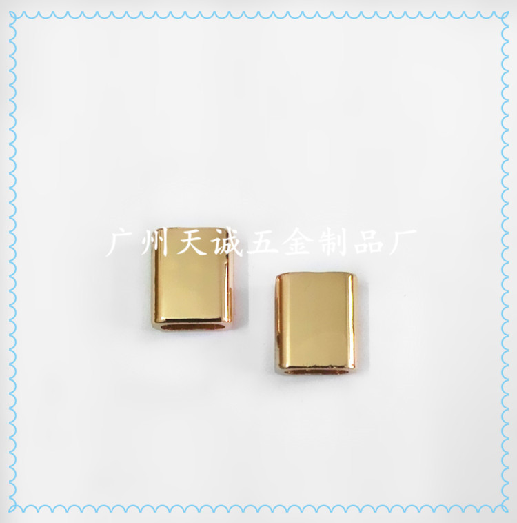 厂家批发手袋包包五金配件 合金五金尾夹 金属绳夹扣 箱包五金