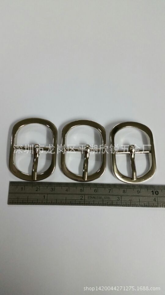 厂家直销一寸旦形针扣，合金一村针扣 ，皮带扣，椭圆针扣