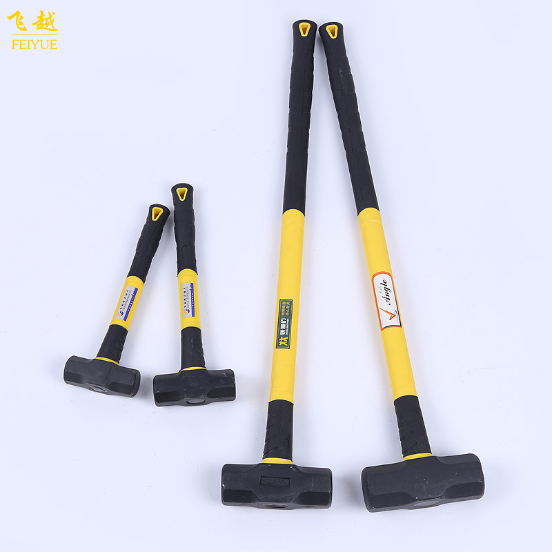 铁哥们多规格八角锤 TPR包塑柄不震手八角大锤 工地施工铁锤子