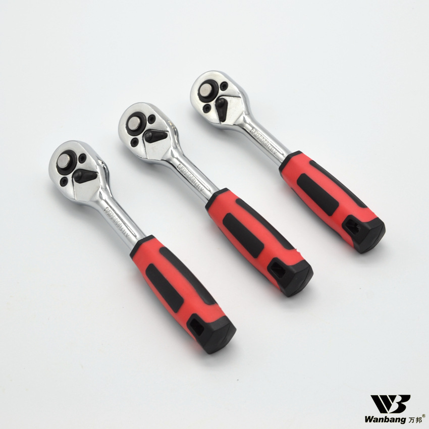 直柄棘轮套筒扳手铬钒钢快速扳手小飞中飞大飞棘轮扳手