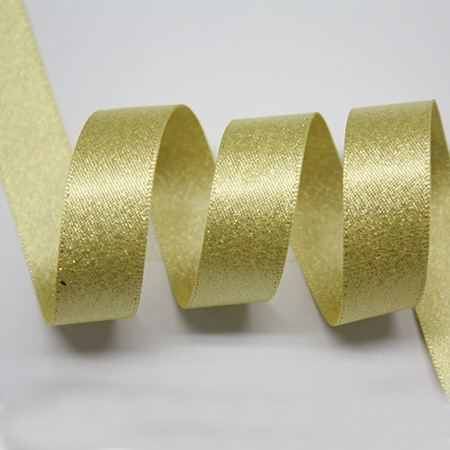 Yao Ming cinta regalo embalaje satén cinta de trama dorada 3,8 CM accesorios para el cabello cinta de trama dorada hecha a mano al por mayor