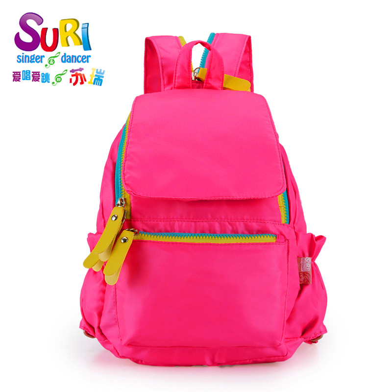 夏季小学生休闲双肩包简约韩版男女童轻便折叠书包旅行出游背包