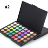 POPFEEL Matte eye shadow, eyeshadow palette, brush with brush, set, 40 colors, earth tones