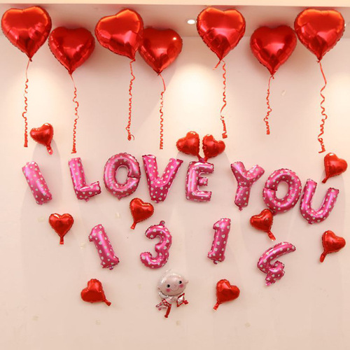 Set of 16-inch wedding room decoration letter arrangement 