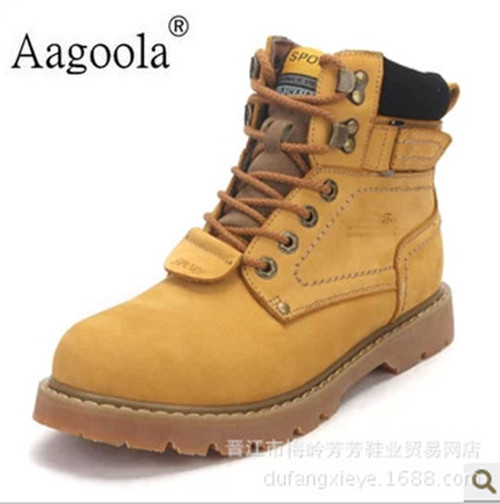 冬季韩版潮流男靴 真皮马丁靴 工作靴 时装靴|ru