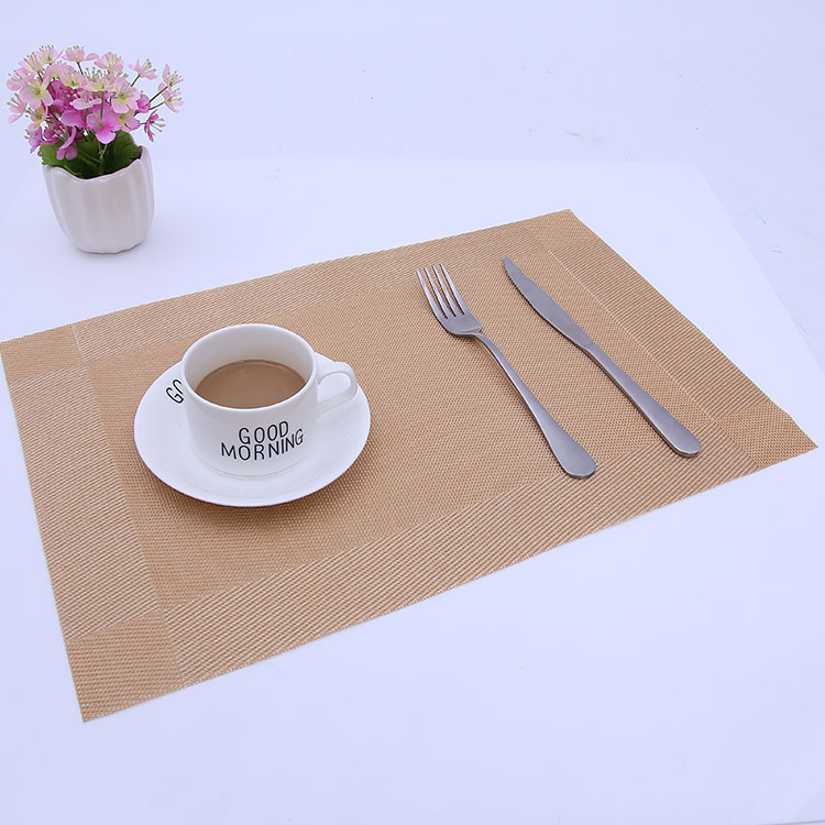 经典热销PVC环保西餐垫杯垫特斯林对角框隔热餐桌垫源头厂家Z005详情图13