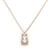 Sophisticated rectangular necklace, chain for key bag  stainless steel, accessory