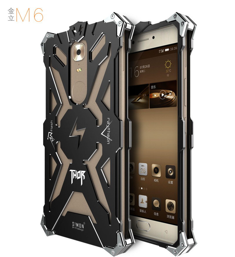 SIMON THOR Aviation Aluminum Alloy Shockproof Armor Metal Case Cover for Gionee M6 Plus & Gionee M6