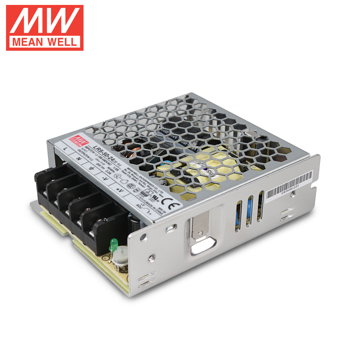 ԭװ̨��MEAN WELL��γ���ص�Դ LRS-50-24 52.8W ֱ��24V 2.2A