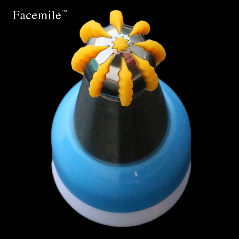 三色转化器 俄罗斯火炬裱花嘴转换器 中号火炬花嘴转换头 蓝色