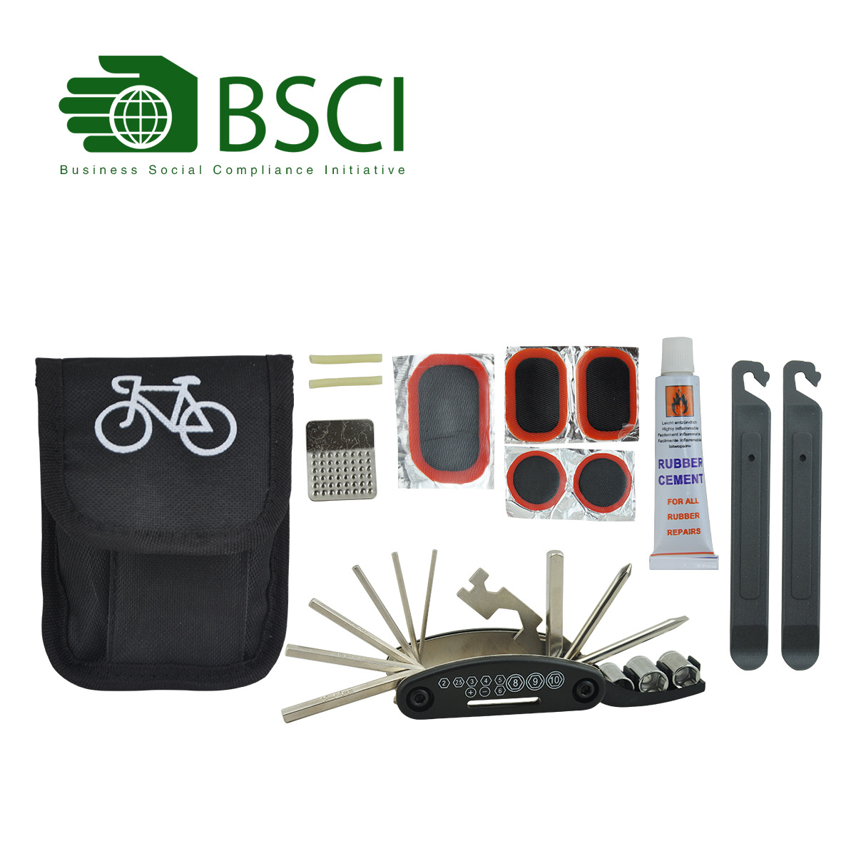 自行车工具随车包 自行车组套工具 多功能折叠工具 维修工具套装