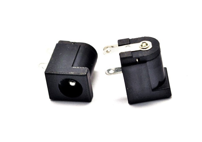 3脚黑色液晶DC头DC005 DC座子 电源插座 驱动板电源接口5.5-2.1mm