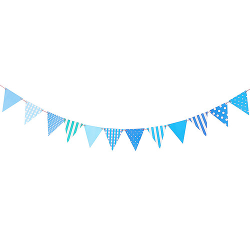 Festival party decoration supplies birthday pull flag banner pennant decoration arrangement colorful flag hanging flag props pull flowers