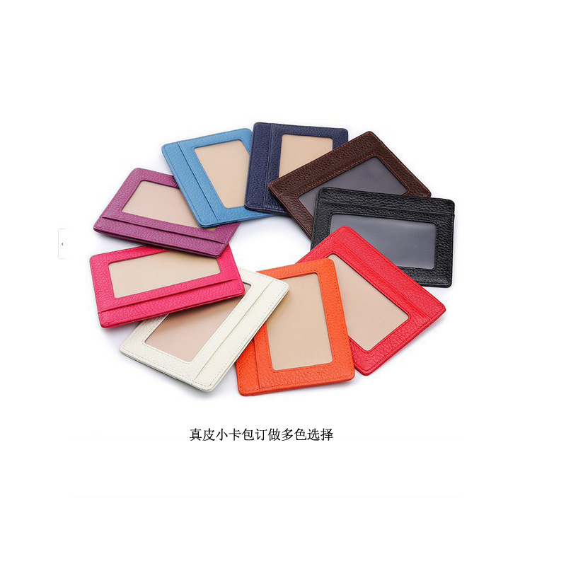 Directly from the Manufacturer: First-Layer Cowhide Card Holder, Rfid Credit Card Holder, Id Holder, Genuine Leather Women's Coin Purse, Special Discount Price