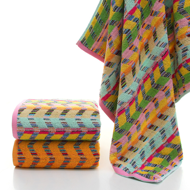 Manufactor wholesale Cotton yarn-dyed Bath towel water uptake thickening Cotton Foreign trade Poop Stock Foreign trade Exit Bath towel