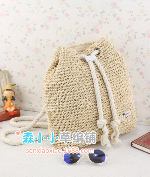 Simple Fashion Cotton Rope Straw Woven Packbag Wholesale Nihaojewelry display picture 15