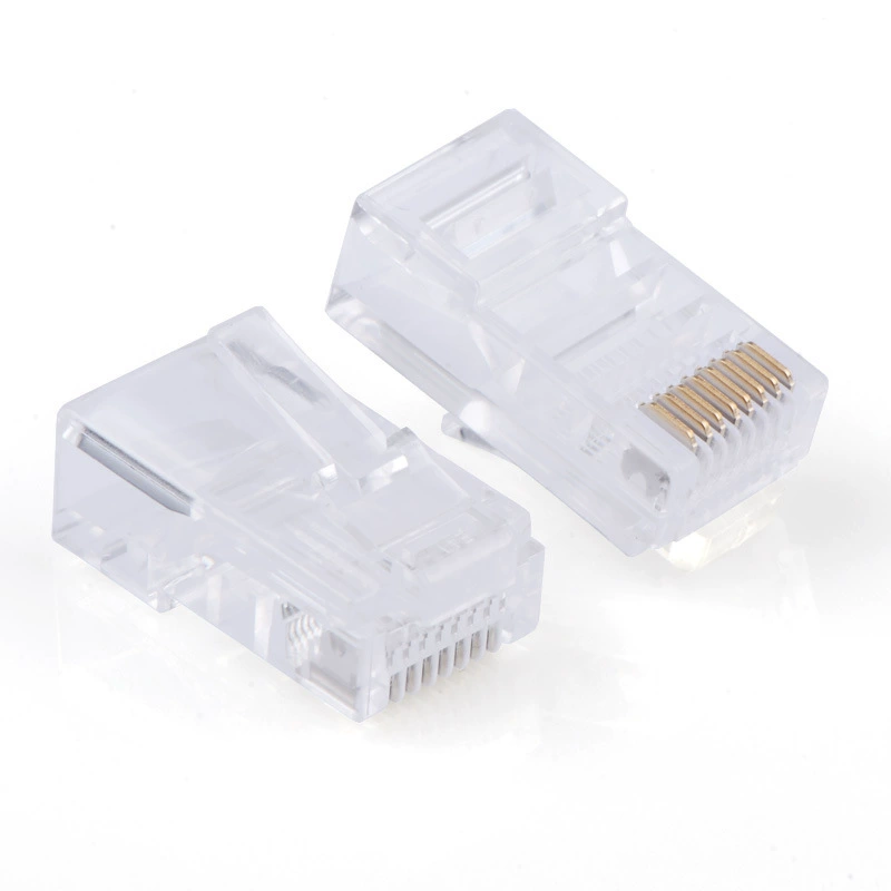 Голубой сетевой кабель с кристаллическим коннектором Category 5e, коннектор RJ45