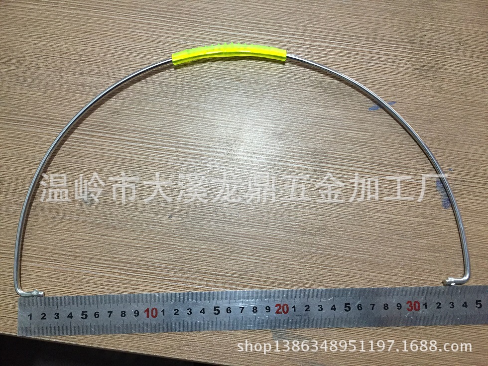 4.2*34电镀PVC绿色透明塑料，水桶提手、塑料桶桶钩